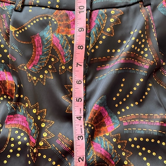 House of Harlow 1960 Black Wide Leg Pants with Pink and Gold Accents - Picture 4 of 8